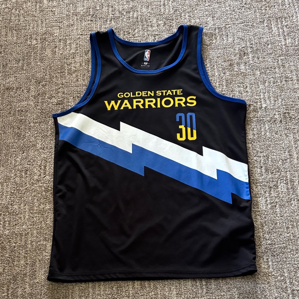 NBA Black Jersey with Blue Trim